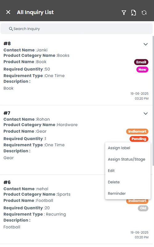 inquiry management Software