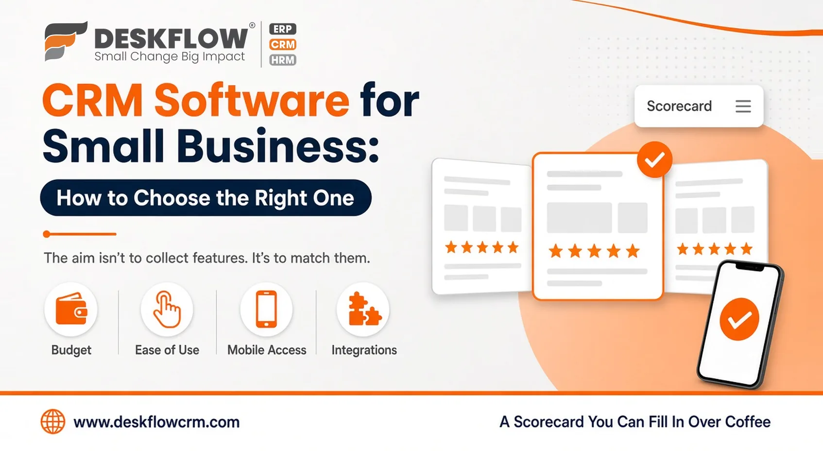 CRM software for small business - how to choose the right one - Deskflow CRM