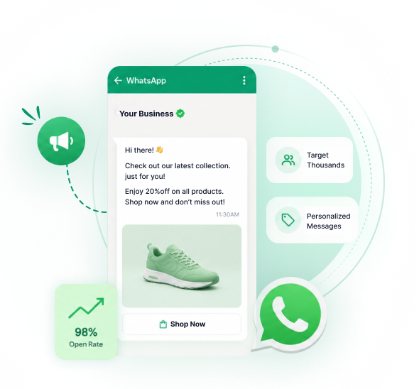 Broadcast Official WhatsApp Messages to Thousands
